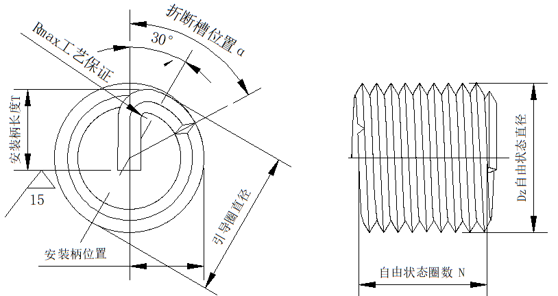 钢丝螺套结构示意图