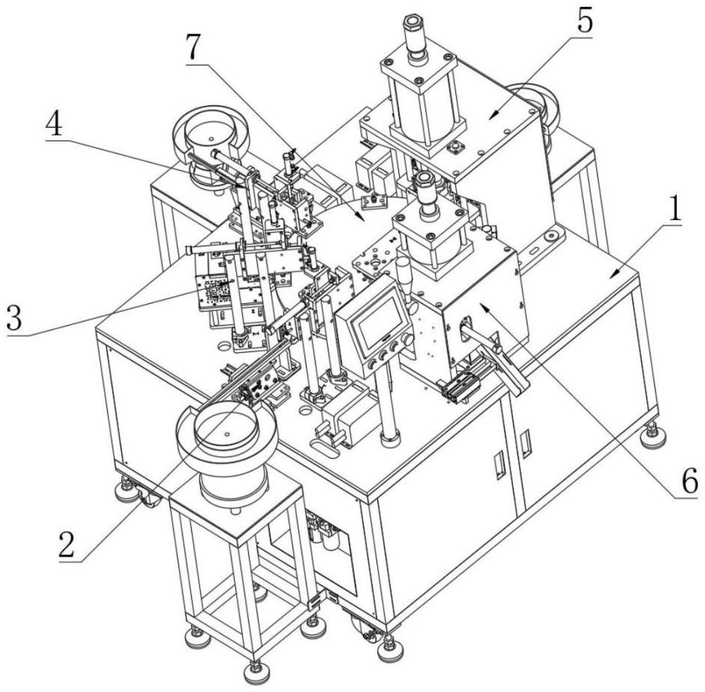 一种弹性销钉组装设备摘要附图
