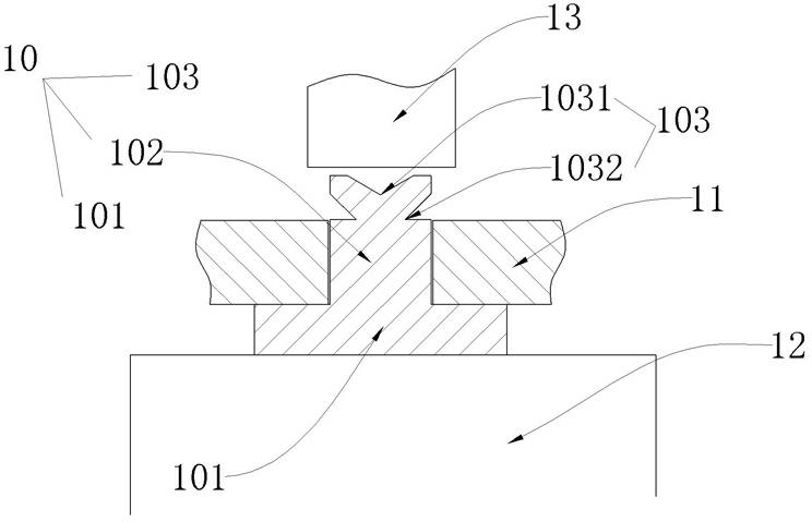 一种挡圈硬度检测设备摘要附图