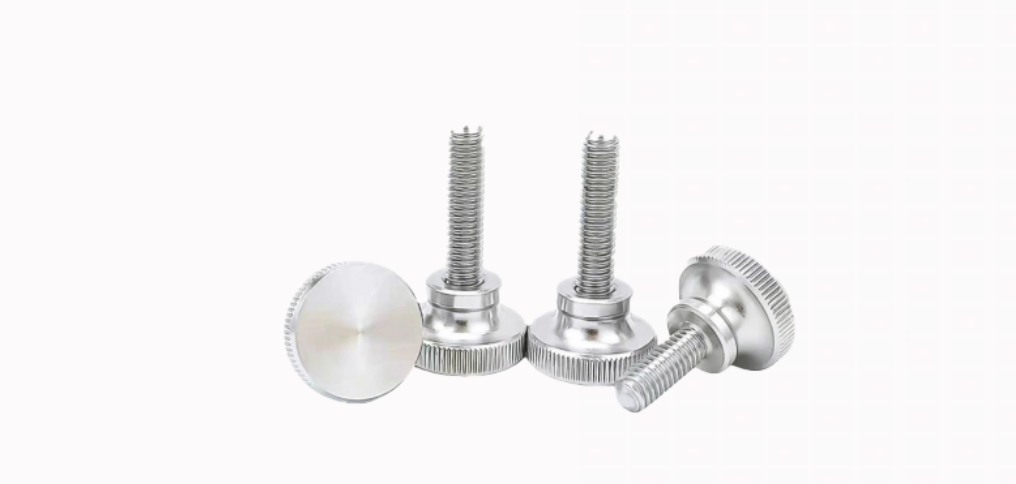 不锈钢高头滚花手拧弹弓螺丝