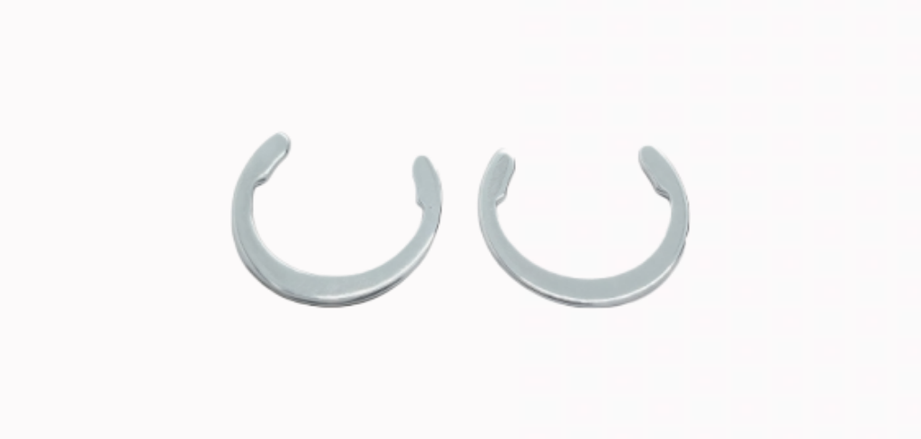 加硬镀蓝锌C型开口挡圈