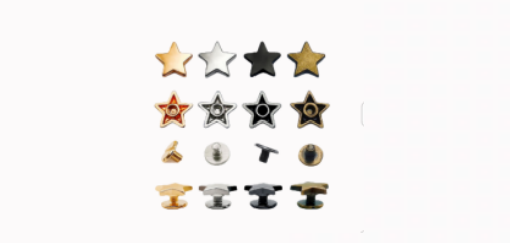 合金五角星平面铆钉