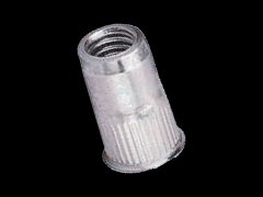 ZCJ® 拉帽 滚花杆径, 小埋头, 通孔型