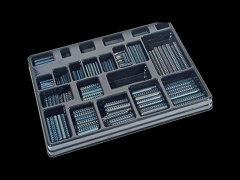 重型弹簧梢组合套 在塑胶盒中