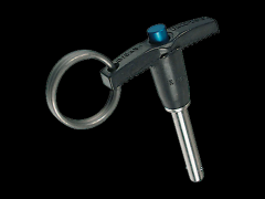 ZCJ®单动式定位锁销 带 T 形手柄，航太规格, 单动