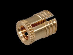 带膨胀锚固的压入式螺纹衬套 无头, 带齿轮缘和