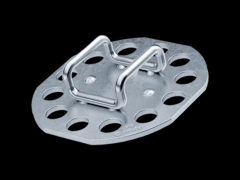 与电缆固定夹压焊 八角形圆头 Ø 38 mm