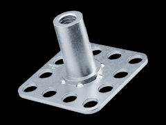 内螺纹套管压焊 正方形头 32 x 32 mm 通孔型