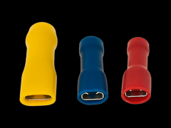 推入式母插端子 有防震铜套和PVC完全绝缘