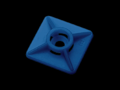 4孔背胶固定座 可检测的, 用于束线带