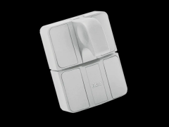 T 型材的门搭扣 通过擡起摇杆开门