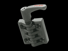 带安全夹紧杆的铰链 带沉头螺丝所需的通孔