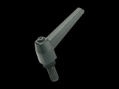 可调式把手 外螺纹杆，碳钢染黑