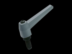 可调式把手 外螺纹杆，碳钢染黑2