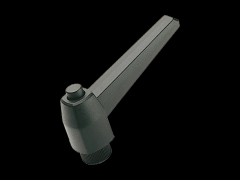 可调式把手 有固定按钮, 铜质盲孔内螺纹