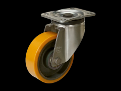 脚轮 无煞车的旋转盘支架1