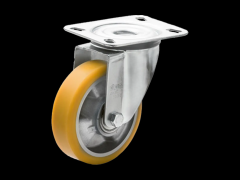 脚轮 无煞车的旋转盘支架