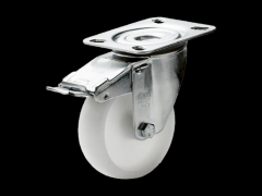 脚轮 带煞车的旋转盘支架1