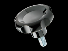 六瓣旋钮螺丝 外螺纹杆, 碳钢镀锌