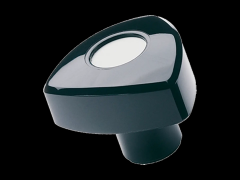 三角形旋钮螺帽 铝材中心盖，铜质通孔内螺纹