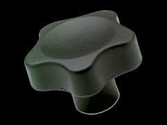 星型旋钮帽 铜质盲孔内螺纹