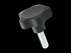 星型旋钮螺丝 外螺纹杆, 碳钢镀锌2