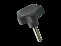 星型旋钮螺丝 外螺纹杆, 不锈钢