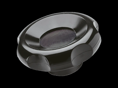 星型旋钮 金属轴套 染黑 碳钢衬套, 通孔无螺纹