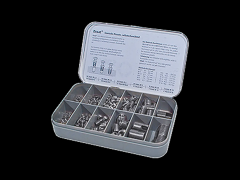 自攻螺纹衬套分类盒 带切削槽, 用于轻金属, 热塑