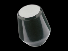 圆锥型把手头 压入方式装配于公差 h9 轴棒上