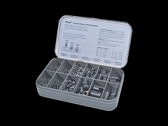 自攻螺纹衬套分类盒 带切削槽, 用于轻金属, 热塑