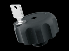 带锁的手柄旋钮 带碳钢轮毂和通孔内螺纹