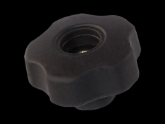 Soft Touch星型旋钮螺帽 带金属轮毂和通孔内螺纹