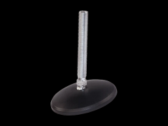 机械式水平调整脚座 带螺栓, 可调整, 无防滑橡胶