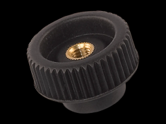 滚花旋钮螺帽 带金属轮毂和通孔内螺纹