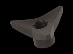 三角箭型旋钮螺帽 带金属轮毂和通孔内螺纹