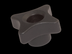 十字旋钮螺帽 带金属轮毂和通孔内螺纹