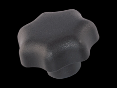 星型旋钮螺帽 带不锈钢轮毂和螺纹轴套