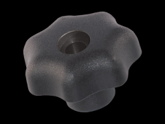 星型旋钮螺帽 带金属轮毂和通孔内螺纹