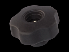 星型旋钮螺帽 带金属轮毂和通孔内螺纹1