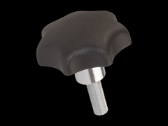 星型旋钮螺丝 带螺丝和凸形钢轴套