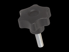 重型星型旋钮螺丝 带有外螺纹